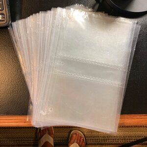 PHOTO ALBUM INSERT SLEEVES, 70 SHEETS, 4 x 6 AND/OR 3 x 5, 280 PHOTOS